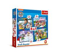 Trefl - Paw Patrol, Affaires de Chiens - Puzzle 4en1, 4 Puzzles, de 35 à 70 Pièces - Différents Niveaux de difficulté, pour Les Enfants à partir de 4 Ans