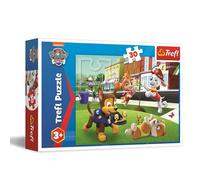 Trefl - Paw Patrol, Chien en Action - Puzzles 30 Pièces - Puzzle Coloré avec Personnages de Film Animé Pat’ Patrouille, Divertissement Créatif, Loisir pour Les Enfants à partir de 3 Ans