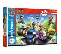 Puzzle 100 pièces : Pat'Patrouille (Paw Patrol) : la Pat'Patrouille à moto