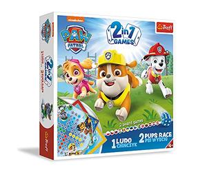 Trefl Paw Patrol Plateau de Jeu, Multicolore, 2 en 1