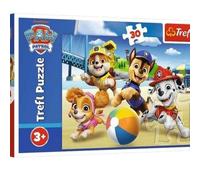Trefl Paw Patrol, quatre pattes - 30 éléments - Puzzle coloré avec héros contes de fées, loisirs créatifs, pour enfants à partir de 3 ans