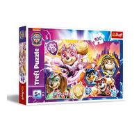 Trefl - Paw Patrol : The Mighty Movie, Découvrez Mighty Pups- Puzzle 100 Pièces-Puzzles Colorés avec des Personnages de Bande Dessinée,Loisir pour Les Enfants à partir de 5 Ans