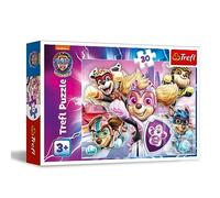 Trefl - Paw Patrol : The Mighty Movie, Héros de Ville - Puzzle 30 Pièces - Puzzls Colorés avec des Personnages de Bande Dessinée, Loisir pour Les Enfants à partir de 3 Ans