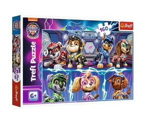 Trefl - PAW Patrol : The Mighty Movie, Les amis canins - Puzzle de 160 pièces - Puzzle de couleurs avec les personnages de la série pour enfants, divertissement créatif, jeu pour enfants à partir de 6