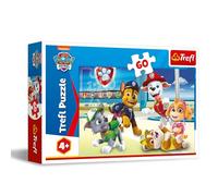 Trefl - Paw Patrol, Univers des Chiens - Puzzles 60 Pièces - Puzzle Coloré avec Personnages de Bande Dessinée, Divertissement Créatif, Loisir pour Les Enfants à partir de 4 Ans