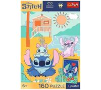 Trefl - Point de vague - 160 pièces - Puzzle de héros de conte de fées coloré, combinez-le avec vous-même, affiche unique incluse, divertissement créatif, amusement pour les enfants à partir de 6 ans