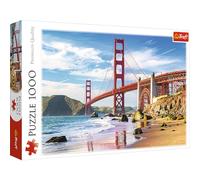 Trefl Puzzle 1000 éléments – Pont du Golden Gate, San Francisco – Art déco, Paysage, 12+