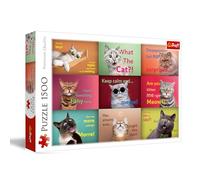 Trefl - Portraits Amusants des Chats - Puzzle 1500 Pièces - Puzzle DIY avec Chats Amusants, Divertissement créatif, Loisir, Puzzle Classiques pour Les Adultes et Les Enfants à partir de 12 Ans