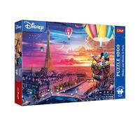 Trefl Premium Plus Quality - Disney Puzzle, Mickey et Minnie à Paris - 1000 pièces, série de Puzzles « Personnages préférés », pour Adultes et Enfants à partir de 14 Ans