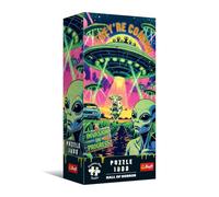 Trefl Premium Plus Quality - Hall of Horror Puzzle: UFO - 1000 pièces, série Pleine d'horreur et d'atmosphère Sombre,pour Les Adultes et Les Enfants âgés de 14 Ans et Plus