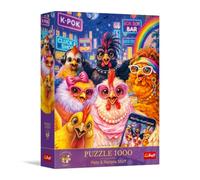 Trefl Premium Plus Quality - Pets & People Stuff: Selfie avec des Poulets | 1 000 pièces, série « Thèmes intemporels », pièces parfaitement emboîtables, pour adultes et enfants à partir de 14 ans