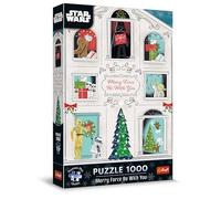 Trefl Premium Plus Quality - Puzzle de Noël Star Wars: Que la Force de Noël Soit avec Vous - 1000 Pièces, Personnages Favoris, pour Les Adultes et Les Enfants à partir de 14 Ans