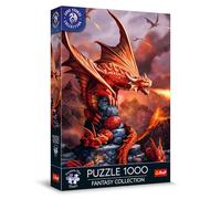 Trefl Premium Plus Quality - Puzzle Fantasy Collection : Dragon de feu - 1000 pièces, Série d’Images du Monde Fantastique, Anne Stokes, pour Adultes et Enfants à partir de 12 Ans