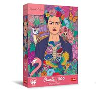 Trefl Premium Plus Quality - Puzzle Frida Kahlo, Blooming Soul - 1000 pièces, série de Puzzles de L'Artiste Frida Kahlo, pour Adultes et Enfants âgés de 14 Ans et Plus