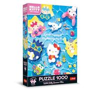 Trefl Premium Plus Quality - Puzzle Hello Kitty Summer Vibes - 1000 Pièces, Série de Puzzle avec Les Personnages Préférés, pour Les Adultes et Les Enfants à partir de 14 Ans