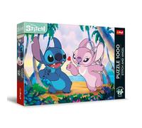 Trefl Premium Plus Quality- Puzzle Lilo & Stitch, Stitch & Angel - 1000 Pièces, Série de Puzzle avec Les Personnages Préférés, pour Les Adultes et Les Enfants à partir de 14 Ans