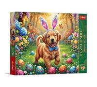 Trefl Premium Plus Quality - Puzzle Spring Bloom: Chien de Pâques - 500 pièces, série Motifs intemporels, pièces Parfaitement ajustées, pour Adultes et Enfants âgés de 10 Ans et Plus