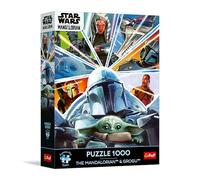 Trefl Premium Plus Quality - Puzzle Star Wars, The Mandalorian & Grogu - Une série de Puzzles mettant en scène Vos Personnages préférés, pour Les Adultes et Les Enfants à partir de 14 Ans