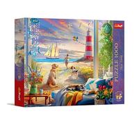 Trefl Puzzle Tea Time: Brise d'été – 1000 pièces – Série peintures nostalgiques – Dès 14 ans