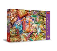 Trefl Premium Plus Quality - Puzzle Tea Time : Bureau de Journaliste - 1000 pièces, Série d'Images Nostalgiques Peintes, Pièces Parfaitement Assorties, pour Adultes et Enfants à partir de 12 Ans
