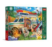 Trefl Premium Plus Quality - Puzzle Tea Time: Camper Van - 500 pièces, série d'images nostalgiques peintes, pièces Parfaitement ajustées, pour Adultes et Enfants âgés de 10 Ans et Plus