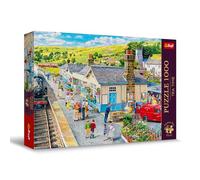 Trefl Premium Plus Quality - Puzzle Tea Time: Gare - 1000 pièces, Série d'Images Nostalgiques Peintes, Pièces Parfaitement Assorties, pour Adultes et Enfants à partir de 12 Ans
