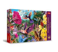 Trefl Premium Plus Quality – Puzzle Tea Time: Jardin pour les Oiseaux – 1000 pièces