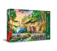 Trefl Puzzle 1000 pièces – Tea Time : Maison de Stoney Lane, images nostalgiques, 12+