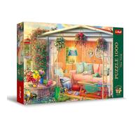 Trefl Premium Plus Quality - Puzzle Tea Time: Mon Endroit préféré - 1000 pièces, Série d'Images Nostalgiques Peintes, Pièces Parfaitement Assorties, pour Adultes et Enfants à partir de 12 Ans