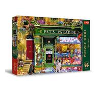 Trefl Premium Plus Quality - Puzzle Tea Time : Paradis pour Animaux - 1000 pièces, Série d'Images Nostalgiques Peintes, Pièces Parfaitement Assorties, pour Adultes et Enfants à partir de 12 Ans