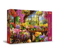 Trefl Premium Plus Quality - Puzzle Tea Time : Préparation au Printemps - 1000 pièces, Série d'Images Nostalgiques Peintes, Pièces Parfaitement Assorties, pour Adultes et Enfants à partir de 12 Ans