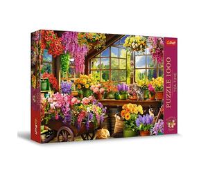 Trefl Premium Plus Quality - Puzzle Tea Time : Préparation au Printemps - 1000 pièces, Série d'Images Nostalgiques Peintes, Pièces Parfaitement Assorties, pour Adultes et Enfants à partir de 12 Ans