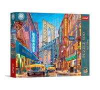 Trefl Premium Plus Quality - Puzzle Tea Time: Vue du Pont de Manhattan - 500 pièces, série d'images nostalgiques peintes, pièces Parfaitement ajustées, pour Adultes et Enfants âgés de 10 Ans et Plus