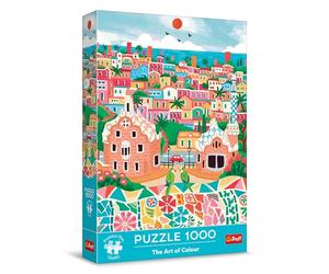 Trefl Premium Plus Quality - Puzzle The Art of Colour: Barcelone, Espagne - 1000 pièces, Série Pleine de Couleurs, Pièces Parfaitement Assorties, pour Adultes et Enfants à partir de 12 Ans