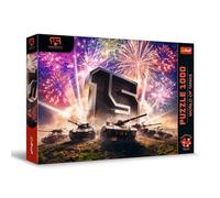 Trefl Premium Plus Quality - Puzzle World of Tanks 15e Anniversaire - 1000 pièces, série Motifs intemporels, Ajustement Parfait, pour Adultes et Enfants âgés de 14 Ans et Plus