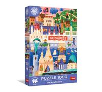 Trefl Premium Plus Quality - The Art of Colour: Budapest, Hongrie - 1000 pièces, série en Couleurs, pour Adultes et Enfants âgés de 14 Ans et Plus