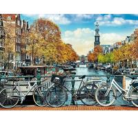 Trefl Prime Puzzle - Automne À Amsterdam - Pays-Bas - 1000 Pièces