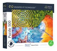 Trefl Prime - Puzzle UFT Aerial Mindblow: Maze of Colors - 500 Pièces - Carton Le Plus Gros, Paysage d'un vol d'oiseau, Collage, Loisir Créatif pour Adultes et Enfants Plus de 10 Ans