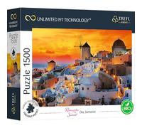 Trefl Prime - Puzzles UFT Romantic Sunset: Oia, Santorini - 1500 Pièces, Carton Le Plus Épais, Bio, ECO, Grèce Romantique, Vacances, Divertissement pour Adultes et Enfants à partir de 12 Ans