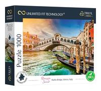 Trefl Prime - Puzzles UFT Romantic Sunset: Rialto Bridge, Venice, Italy - 1000 Pièces, Carton Le Plus Épais, Bio, Italie, Venise, Divertissement pour Adultes et Enfants à partir de 12 Ans