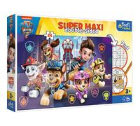 Trefl Primo - Pat Patrouille, Les Aventures de Pat' Patrouille - 3en1 : Puzzle 24 Grands Eléments, Livre de Coloriage, Jeu avec des Eléments à Colorier, Puzzle
