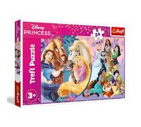 Trefl - Princesses Disney, Le Sourire de l'amitié - 24 Maxi Puzzle - 24 Grandes pièces, Divertissement créatif, pour Enfants à partir de 3 Ans
