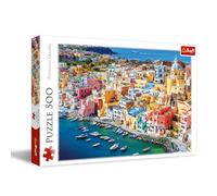 Trefl - Procida, Campanie, Italie - Puzzle 500 Pièces - Puzzle DIY avec Un Paysage de Vacances, Divertissement créatif, Loisir, Puzzle Classiques pour Les Adultes et Les Enfants à partir de 10 Ans