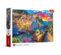 Trefl - Promenade Nocturne dans Les Cinque Terre - 1000 pièces - Puzzle à Monter soi-même, Divertissement créatif, Puzzle Classique pour Adultes et Enfants à partir de 14 Ans