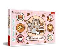 Trefl- Pusheen dan Un café - Puzzle 500 Pièces - Puzzle DIY, Loisir Créative, pour Les Adultes et Les Enfants à partir de 10 Ans