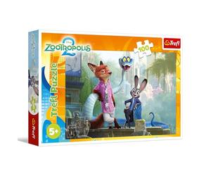 Trefl - Puzzle 100 pièces, Les Secrets de Zootopia, Zootopia 2, 5+ | Développement de la concentration et de l'observation, haute qualité, puzzle riche en détails, puzzle coloré pour enfants