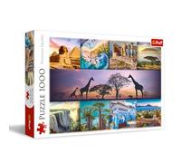 Trefl - Puzzle 1000 Pièces Collage : Afrique - Puzzle DIY avec Symboles du Continent Africain, Loisir pour Adultes et Enfants à partir de 12 Ans