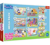 Trefl Puzzle 10in1 Rencontre avec Peppa Pig