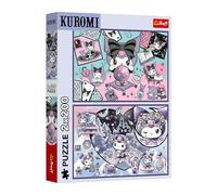 Trefl - Puzzle 2 en 1 : Kuromi, Les farces de Kuromi - 2 x 200 pièces - Lot de Deux Puzzles pour Adolescents