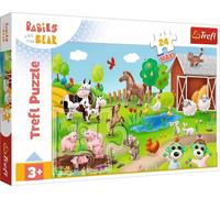 TREFL Puzzle 24 maxi Babaski et Ours en Peluche, Babaski et animaux 14372
